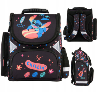 ŠKOLNÁ TAŠKA PASO PRE DIEVČATÁ 1. 2 3. ČIERNA DISNEY